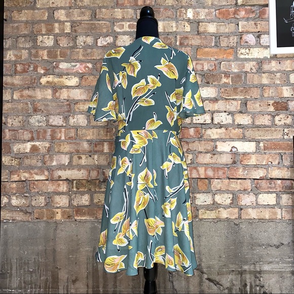 ModCloth Flutter Sleeve V-Neck A-Line Dress - Picture 2 of 7